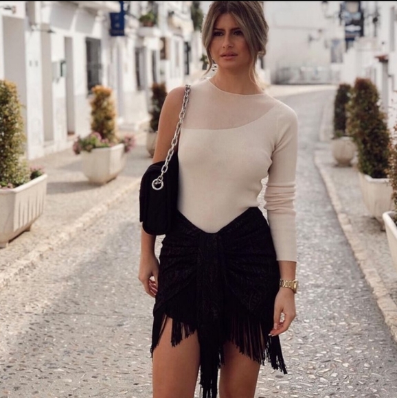 Zara Printed sarong skirt - Picture 10 of 13